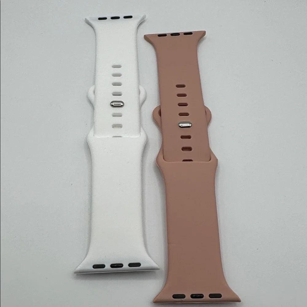 🦜 Silicone Watch Bands — Set of 2 Compatible with Apple Watch
